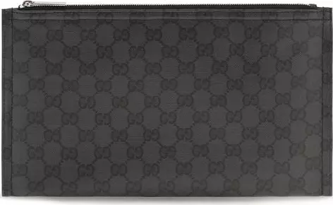 Black Fabric Clutch Bag