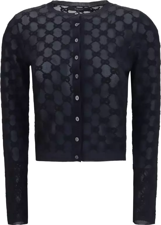 Black Viscose Cardigan