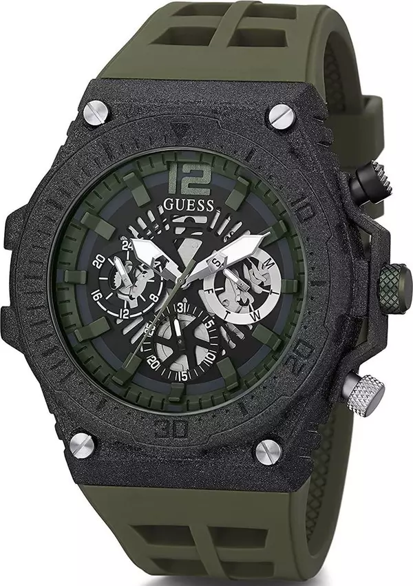 Bicolor Synthetic Sport Watch