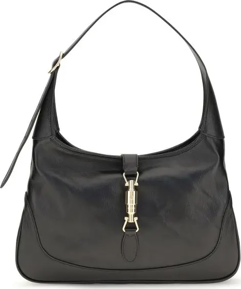 Black Calf Leather Bos Taurus Shoulder Bag