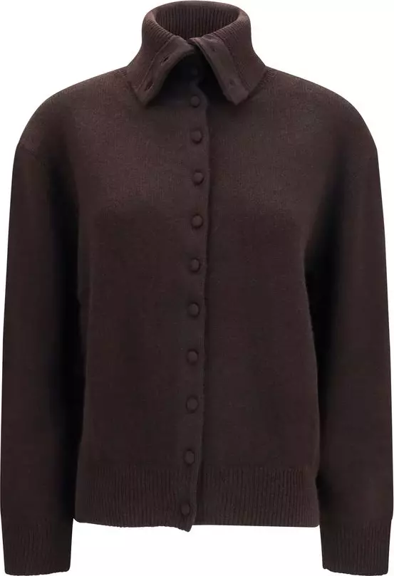 Brown Cashmere Cardigan