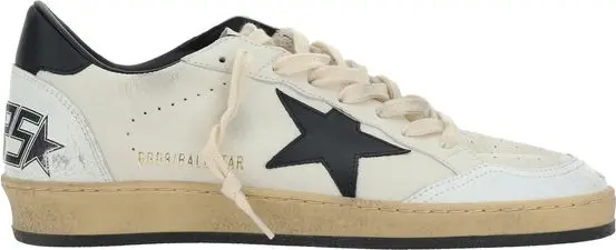 White Calf Leather Bos Taurus Athletic Sneakers