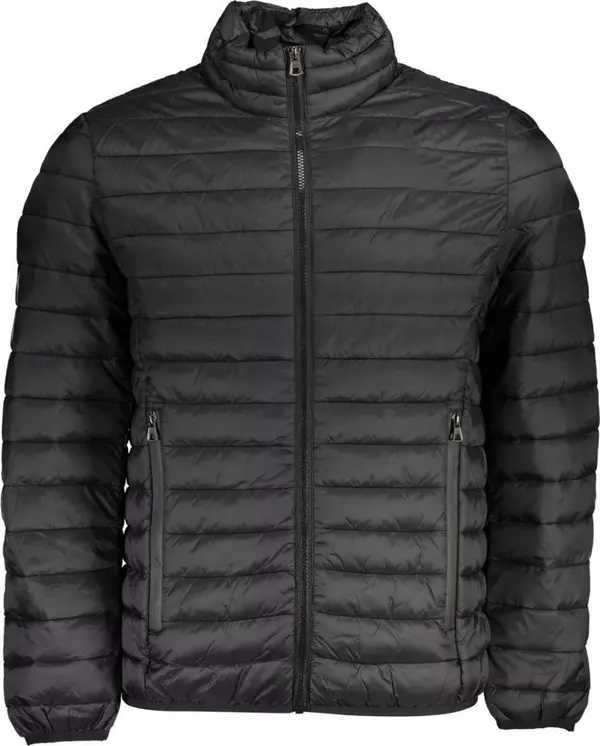 Black Polyamide Men's Jacket
