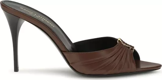 Brown Calf Leather Bos Taurus High Heel Pumps
