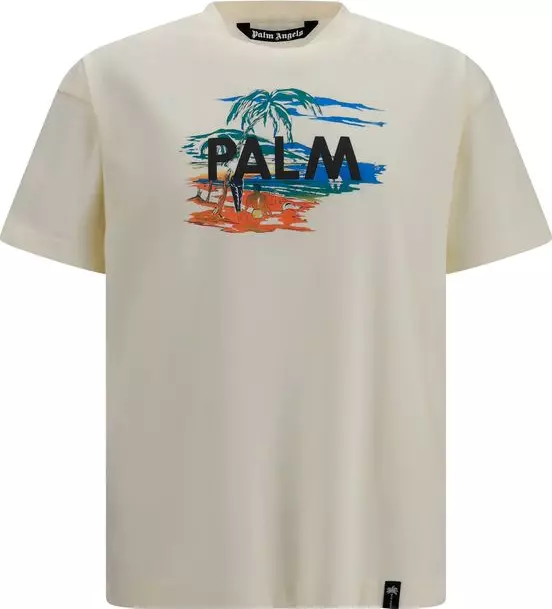 Beige Cotton T-Shirt