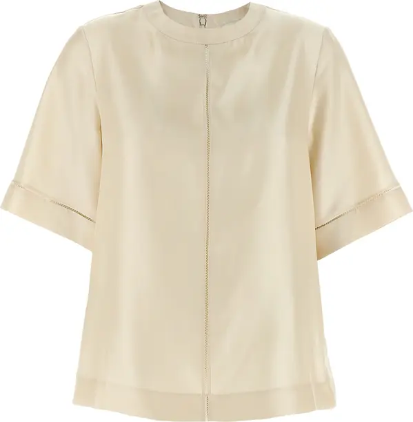 Beige Silk Blouse