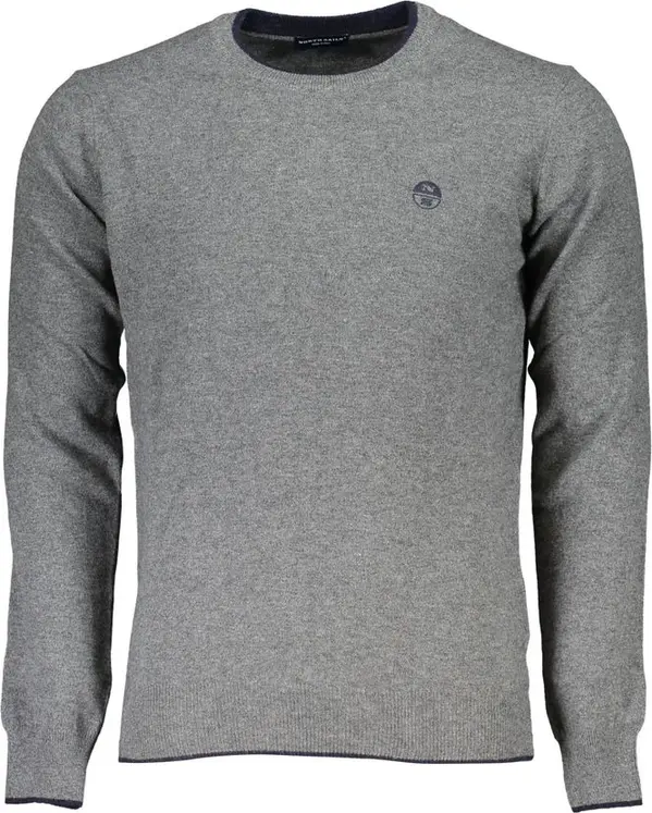 Gray Fabric Men's Sweater