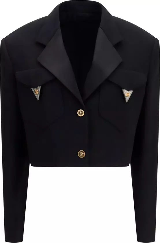 Black Wool Oves Aries Blazer