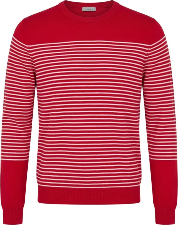 Red Cotton Men Sweater