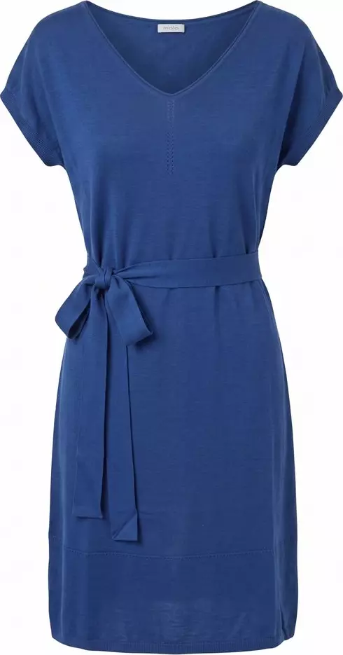 Blue Silk Women Dress