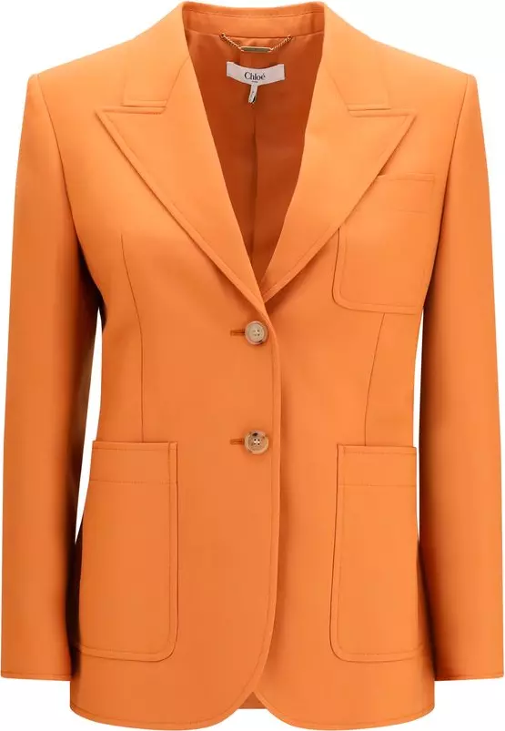 Orange Wool Oves Aries Blazer
