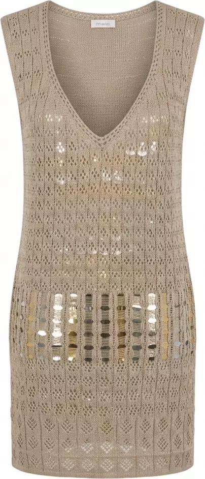 Beige Cotton Women Dress
