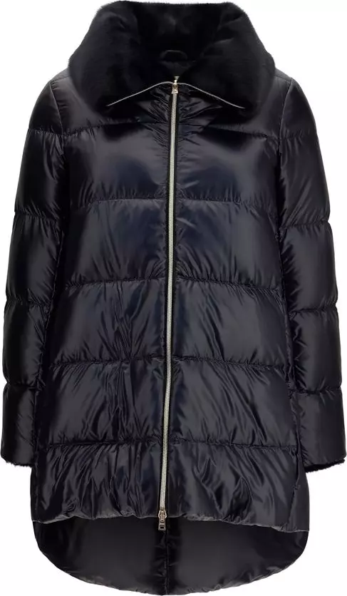 Black Goose Down Full-Length Jacket
