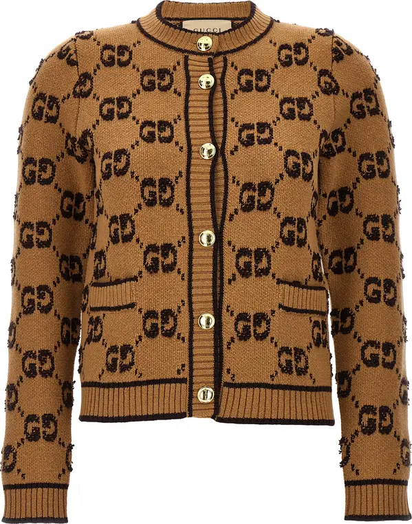 Beige Wool Cardigan