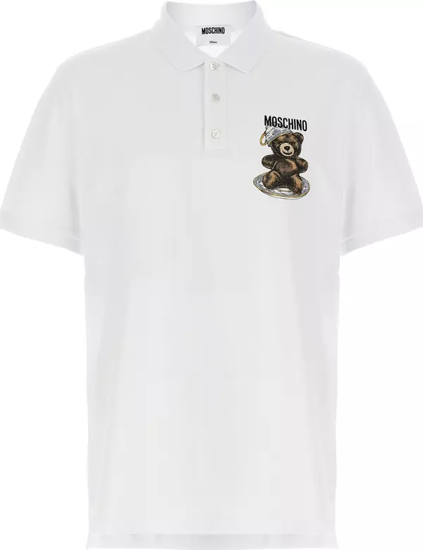 White Cotton Polo Shirt