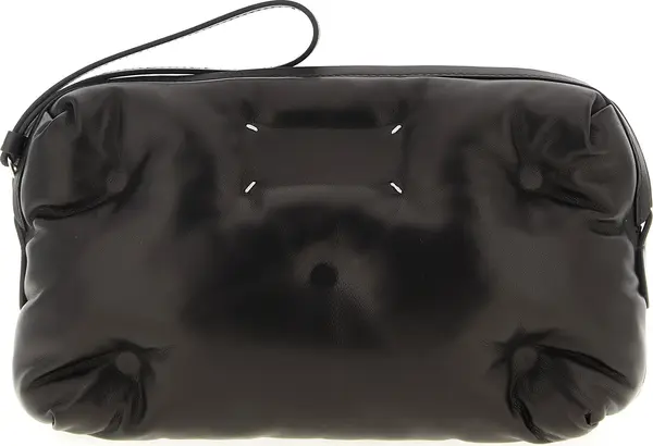 Black Lambskin Crossbody Bag