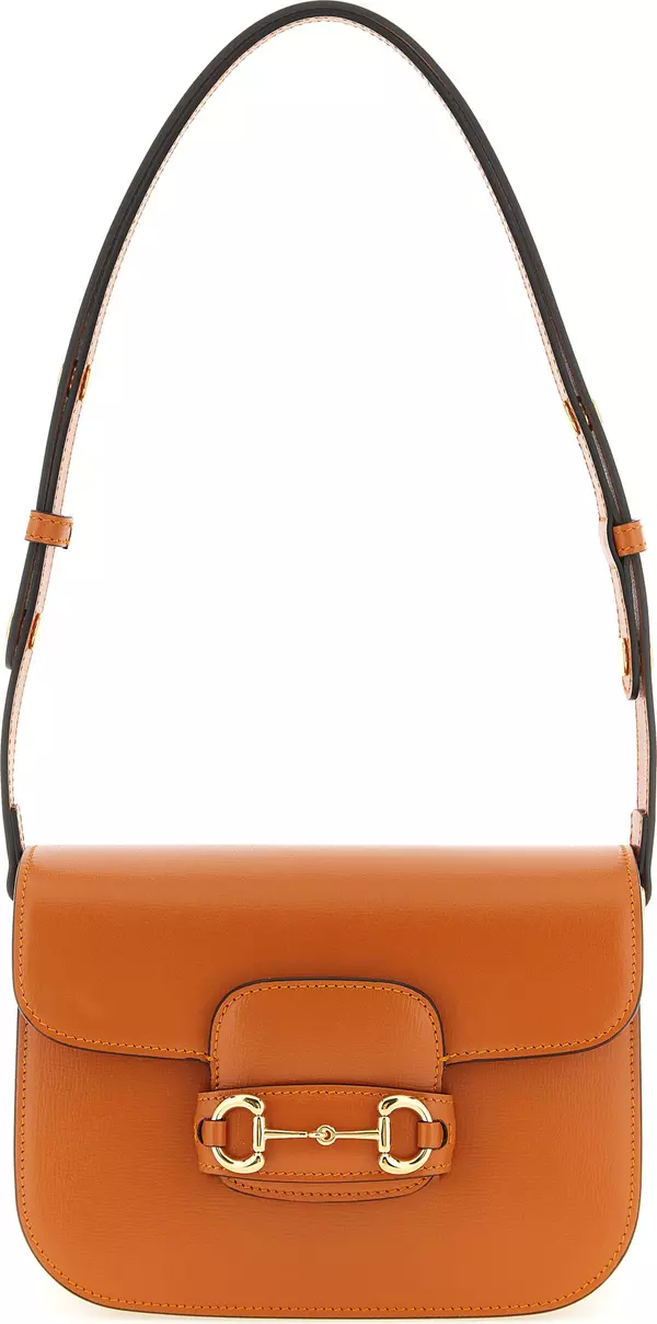 Orange Calfskin Shoulder Bag