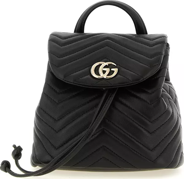 Black Lamb Leather Backpack