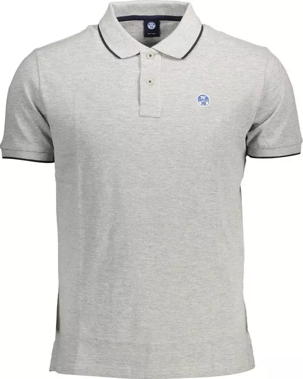 "Grigio Cotton Men Polo Shirt"