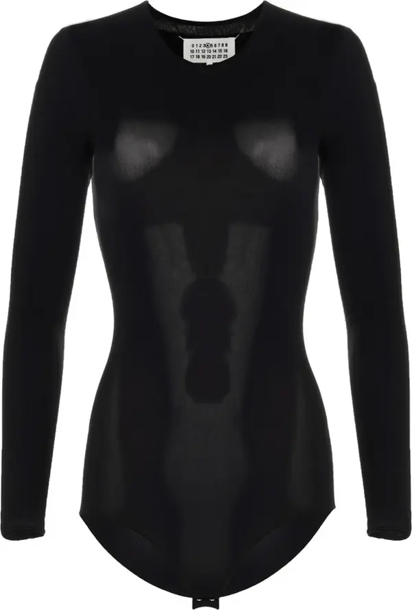 Black Polyamide Bodysuit