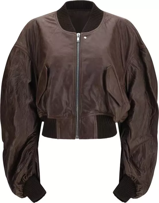 Brown Calf Leather Bos Taurus Bomber