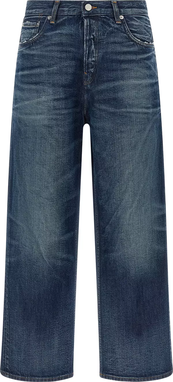 Blue Cotton Jeans Denim