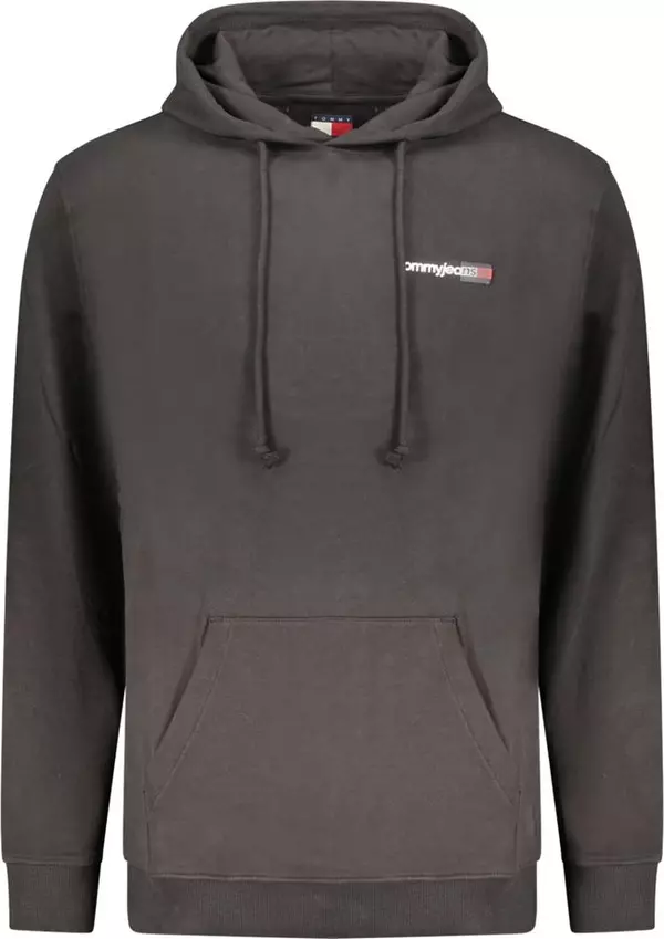 Black Cotton Men's Sweatshirt