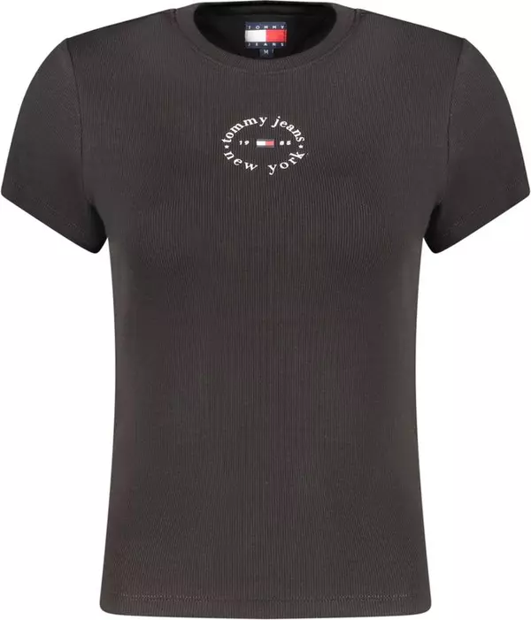 Black Cotton Women's T-Shirt