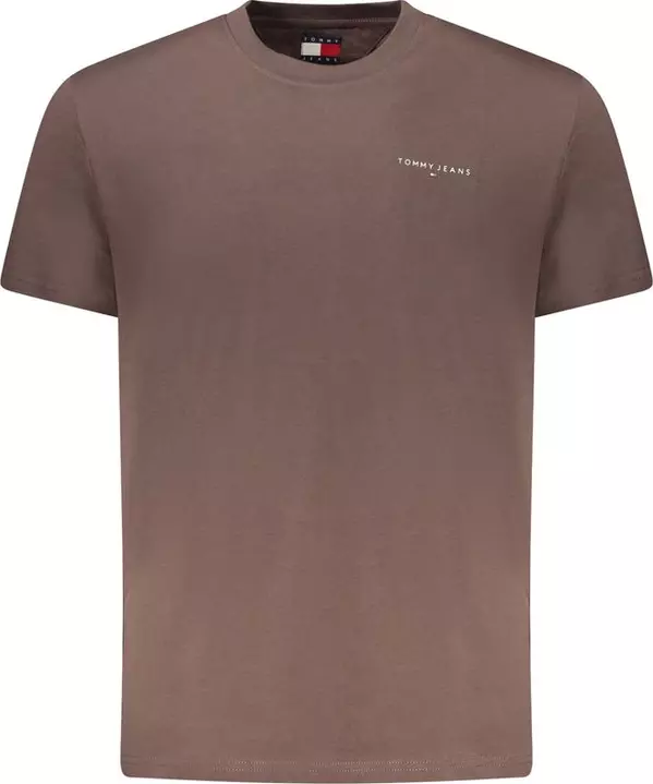 Brown Cotton Men's T-Shirt