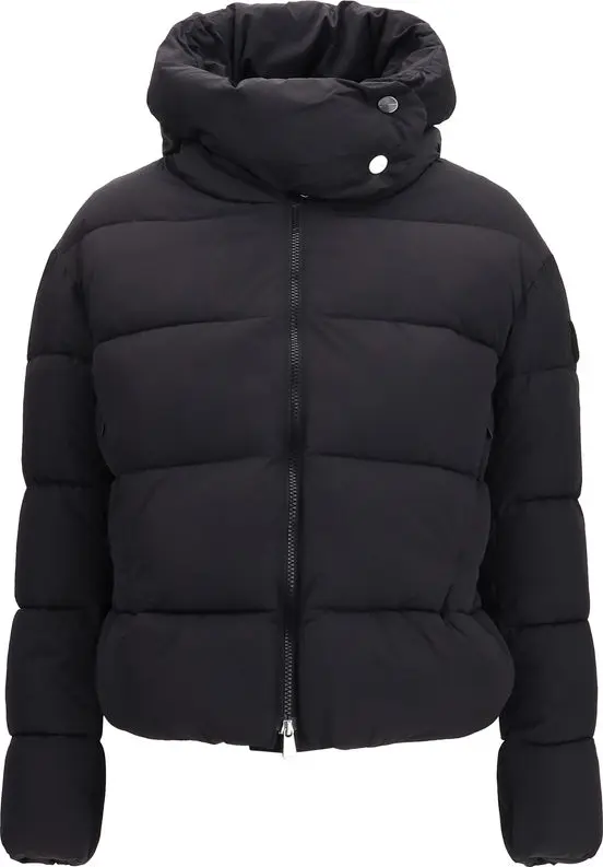 Black Nylon Full-Length Jacket