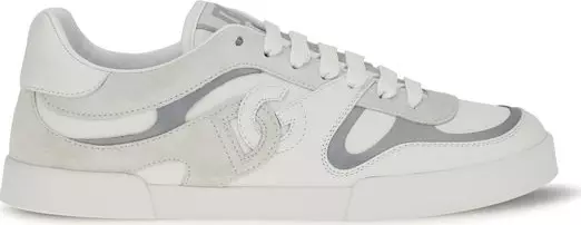 White Calf Leather Bos Taurus Low Top Sneakers