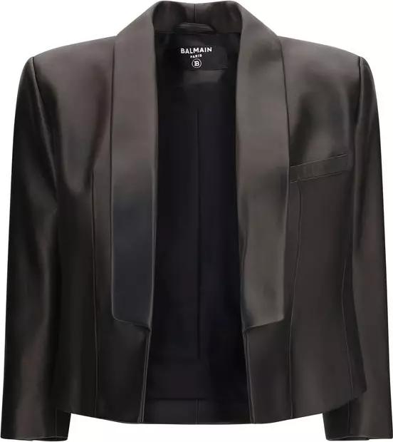 Black Lamb Ovis Aries Aries Leather Jacket