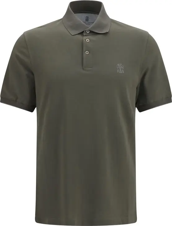 Bicolor Cotton Polo Shirt