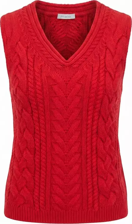 Red Cotton Women Sweater
