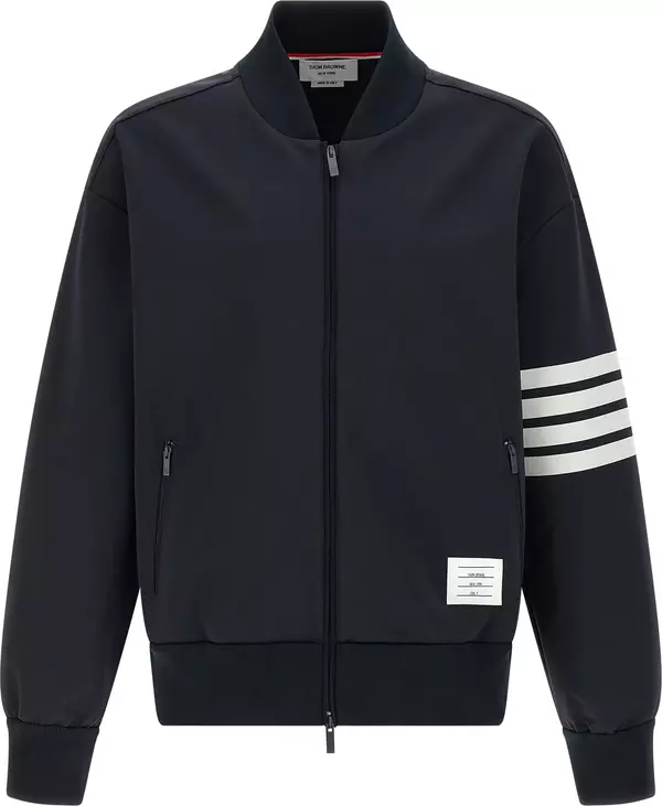 Blue Viscose Bomber