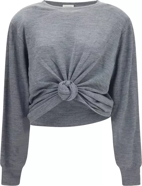 Gray Wool Oves Aries Long Sleeve T-Shirt