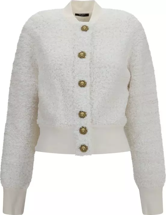 White Viscose Bomber