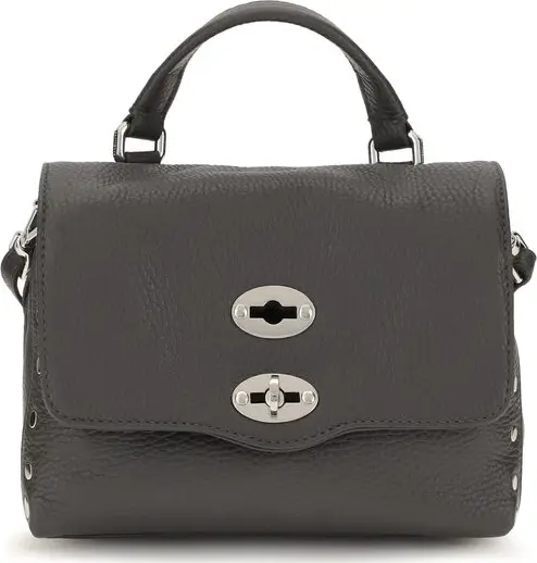 Gray Calf Leather Bos Taurus Handbag