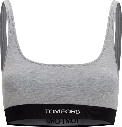 Gray Modal Sport Bra