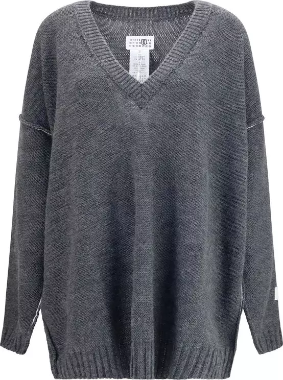 Gray Marabou Sweatshirt