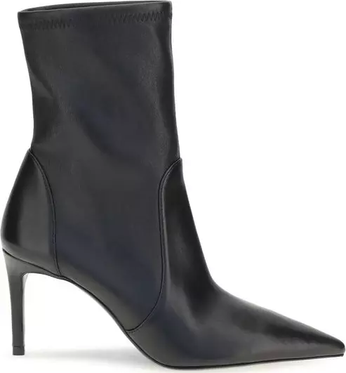 Black Calf Leather Bos Taurus Ankle Boots