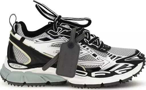 Gray Polyester Athletic Sneakers