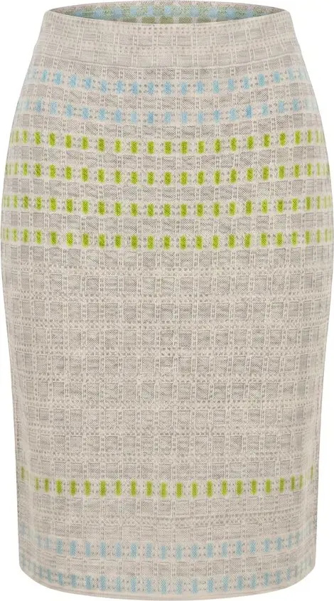 Grey Silk Women Skirt