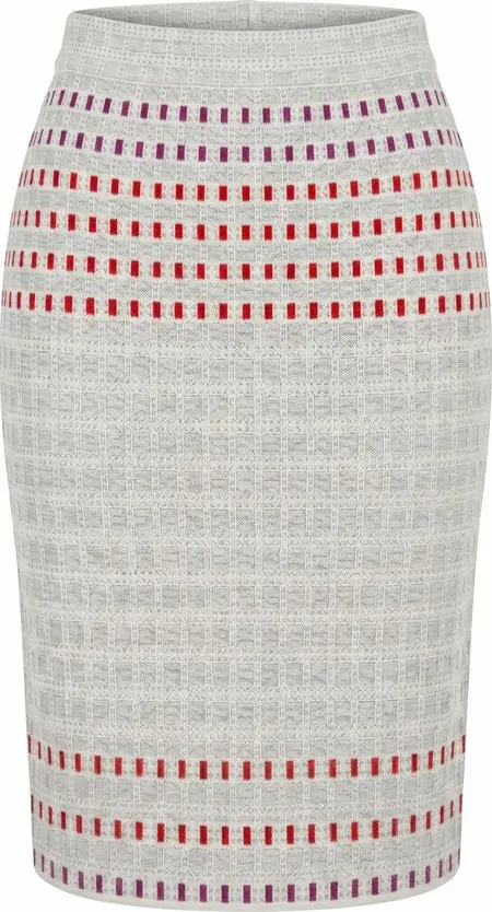 Grey Silk Women Skirt