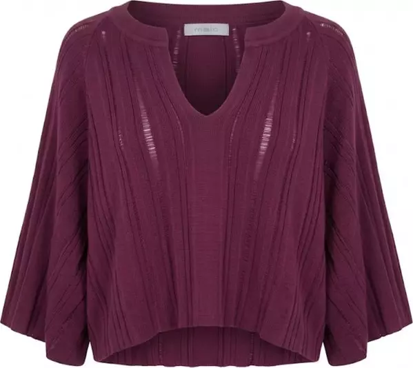Purple Cotton Women Sweater