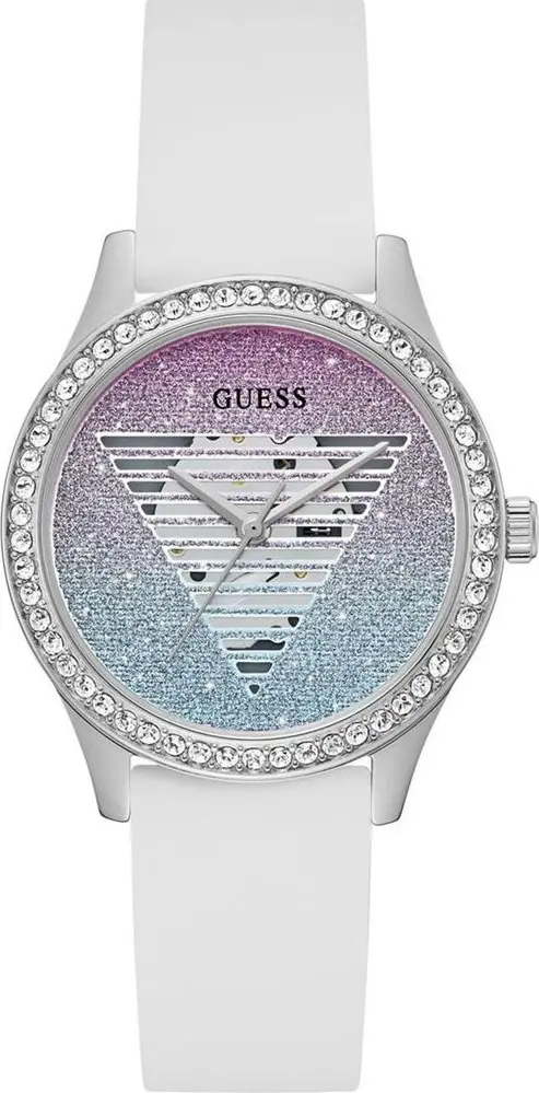 White Synthetic Dress Watch