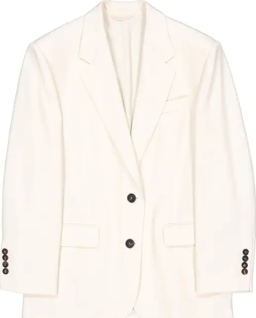 White Viscose Blazer