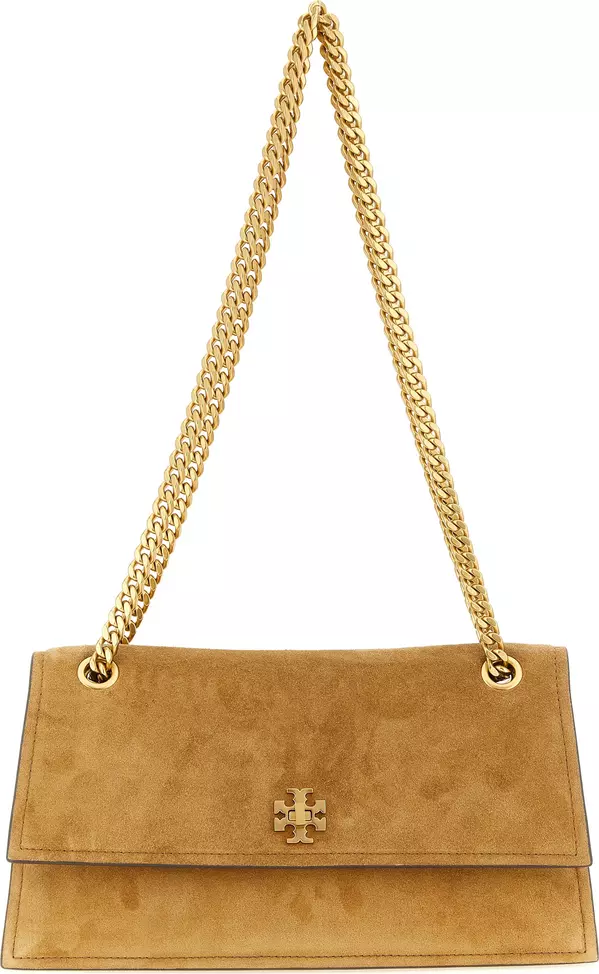 Brown Calfskin Shoulder Bag