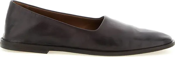Brown Calfskin Ballet Flats