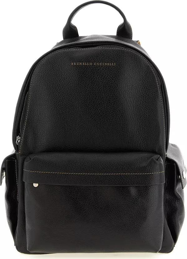 Black Calfskin Backpack